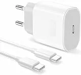 iPhone 15 16 Ladegerät,20W USB C Adapter mit 2M Typ C Kabel Ladekabel für iPhone 16 15 Pro/16 15 Pro Max/Plus,iPad Pro 12.9/11/Air 2024,USB C Netzteil Stecker Charger Schnellladegerät Schnellladekabel