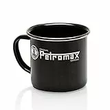 Petromax Emaille Becher schwarz (300 ml), Robuster und kratzfester Outdoor-Becher, Hitzebeständig und leicht, Für Camping, Wandern und Alltag