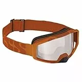 IXS Mountainbike Brille Goggle Clear Lens Low Profile, Burnt Orange, IX-GOG-9122