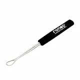REMOS Ohrreiniger zum Ohrenschmalz einfach und sicher entfernen - rostfreier langlebiger Edelstahl 7 cm (Schwarz)