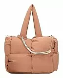 Fritzi aus Preussen Schultertasche Brigitte X Fritzi Weave Limited Puffed Sky Shopper Mocca hellbraun
