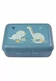 Sterntaler Kinderbrotdose Dino Rexi - Kindergarten Brotdose mit Snackbox und Fächern aus hochwertigen Material, leicht zu reinigen - Lunchbox perfekt für Kindergarten & unterwegs, mittelblau