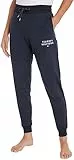 Tommy Hilfiger Damen Jogginghose Sweatpants Lang, Blau (Desert Sky), M