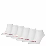 Levi’s Sneaker-Socken, langlebige und weiche Socken aus Bio-Baumwolle mit verstärkter Ferse und Spitze, 6er-Pack