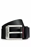 HUGO Herren Gelio-c_sz40 Gürtel, Black1, 110 EU
