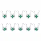 Keenso 10 Stück LED Camping Seil Lichter, Silikon, Grün, Camping, Angeln, Outdoor-Aktivitäten, Dekoration