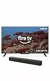 Amazon Fire TV 2-Serie (neueste Generation), 40-Zoll-Smart-TV in HD mit Alexa-Fernbedienung + Amazon Fire TV Soundbar, 2.0-Lautsprecher mit DTS Virtual:X und Dolby Audio sowie Bluetooth-Unterstützung