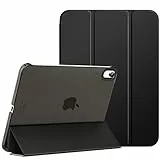 MoKo Hülle für iPad (A16) 11. Generation 11 Zoll 2025, iPad 10. Generation 10,9 Zoll 2022, Schlanke Stand Schutzhülle mit Hart PC Transparent Rückseite, Schwarz