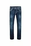 Camp David NI:CO Herren Jeans Regular Fit Stretch | gerades Bein, mittlere Leibhöhe, Five-Pocket & Zip-Fly, helle Kontrastnähte mit 3D-Knitter, markanter Dark-Used-Look und komfortabler Sitz 36 32