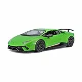 Maisto - Lamborghini Huracán Performante: Modellauto mit Federung, Maßstab 1:18, Türen und Motorhaube beweglich, Fertigmodell, lenkbar, 26 cm, grün (531391)