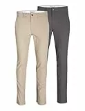 JACK & JONES Male Chino Hose 2er-Pack Slim Fit Chino Hose