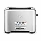 Sage - The 'A Bit More' Toaster - Toastschlitze für 2 Scheiben, Brötchenaufsatz, 4 Einstellungen, Einfache Reinigung - Gebürsteter Edelstahl