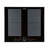 Klarstein Induktionskochfeld, Glaskeramik Kochfeld, mit 4 Platten, Einbau mit Touch-Display, Digitalanzeige und Timer-Funktion, Schnelles Aufheizen, 7000 Watt