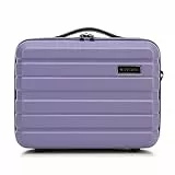WITTCHEN COMODO Line Kosmetikkoffer Reisegepäck Kulturbeutel Kosmetiketui aus ABS Kosmetiktasche Damen Reiseetui Abnehmbarer Trageriemen Größe XS Lila