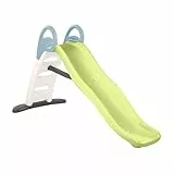 Smoby Life - Funny Wellen-Rutsche mit min.80% Recycling-Anteil– Große Rutsche mit Wasseranschluss, 2 Meter lang, mit Rutschauslauf, Verstrebung, für Kinder ab 2 Jahren