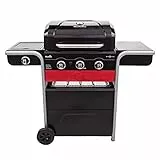 Char-Broil Gasgrill, Kohlegrill Gas2Coal 330 Hybrid Grill, 3 Brenner mit Seitenbrenner - Ideal für draußen, Garten, Terrasse