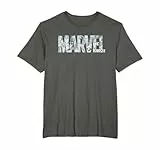 Marvel Logo Comics Gray Pencil Sketch Super Heroes Avengers T-Shirt