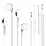 für 3.5mm In-Ear kopfhörer mit Kabel in Ear Ohrhörer mit Mikrofon und Lautstärkeregler für iPhone, iPod, iPad, MP3, Huawei, Samsung, Leichte mit 3.5mm