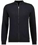 RAGMAN Herren Cardigan mit Stehkragen, Baumwolle/Kaschmir Anthrazit-019, XL