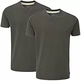Charles Wilson 2er Packung T-Shirts mit V-Ausschnitt (XL, Graphite (1024))