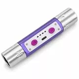 Elprico Violette Licht Taschenlampe, Doppelkopf 254nm 365nm 395nm UV Detektorlampe mit 2000mAh Akku für Schmucktinte Währung Mineral Inspektion