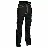 Cofra V014-0-05A.Z50 WALKLANDER Hose, 60% Baumwolle, 40% Polyester, 300G Schwarz/Schwarz, Größe 50