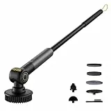 Fanttik Flip G9 Pro Elektrische Reinigungsbürste, VoltiPulse Motor,Flexibler Winkel & Ausziehbarer Griff, IPX7 Wasserdicht, Typ-C Ladung für Boden, Fliesen, Fugen (Schwarz)