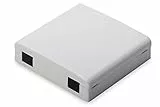DIGITUS Professional LWL Spleißbox FTTH für 2 Spleiße zur Wandmontage, für SC/SX oder LC/DX