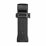 AXA Fold Lite 100 – Faltschloss Fahrrad – Länge 100 cm – Sicherheitsstufe 7 – Leichtes Fahrradschloss – Mit 2 Schlüsseln – Inkl. Halterung, Schwarz