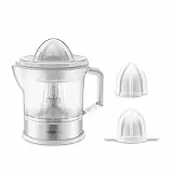 Ufesa Zing Elektrischer Entsafter, 40 W, 0,7 L Fassungsvermögen, Edelstahlgehäuse, 2 Kegel und verstellbarer Filter, bidirektionale Rotation, automatisches Einschalten, abnehmbare Teile, BPA-frei