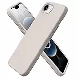 ORNARTO für iPhone 16e (2025) Hülle Silikon 6,1 Zoll, dünne Handyhülle aus flüssigem Silikon, Kratzfeste und stoßfeste Schutzhülle Case(2025) - Stein Grau