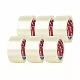 GRIFEMA GA4003-6, 6 Rollen Geräuscharmes Paketklebeband, Paketband für Versand, Umzug und Lagerung, Transparent Verpackungsband, 66 m x 50 mm