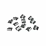 Windhager Befestigungsklammern Edelstahl, Lichtschachtabdeckungen, Kellerschachtabdeckungen, Befestigungs-Clips, Befestigungs-Set, 12 Stück
