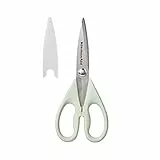 KitchenAid Allzweck-Küchenschere mit Schutzscheide, langlebige Edelstahlschere, spülmaschinenfest, weicher Griff, Komfortgriff, 22,6 cm, Pistazie