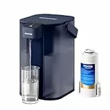 Waterdrop Sofortiger Elektrischer Wasserfilter Kanne, 3.5L 3 Monate Wasserfilter Outdoor Trinkwasser System, Reduziert Chlor, Blei, Quecksilber, PFAS, PFOA/PFOS, Blau (Reduziert TDS Nicht)