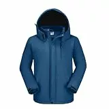 OutPro Herren Skijacke Vielseitige Winterjacke Warme Fleecejacke - Wasserdicht, winddicht, Perfekt für Outdoor-Aktivitäten und Winterwanderungen Blau,L