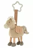 Sterntaler Spielzeuganhänger Pferd Sunny - Kinderwagen Spielzeug aus weichem Stoff - Baby Spielzeug zum Aufhängen, lichtbeige