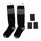Hztyyier Elektrisch Beheizte Socken, Schwarze Strümpfe, Warme Heizung, Elektrische Heizsocken, Raumheizungszubehör