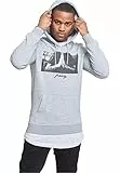 Mister Tee Herren Kapuzenpullover Pray, heather grey, 5XL, MT275