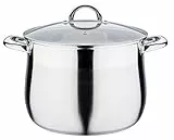 GSW 989879 Jumbotopf 28cm, Rostfreier Stahl, 13 liters, Silber