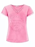 Zwillingsherz Shirt Positiv für Damen Frauen Mädchen - Hochwertiges 100% Baumwolle Oberteil kuschelig weich Sommer Kurzarm Hemd Tail Top V Ausschnitt Fransen Ärmel