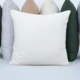 Vency Kissenbezug 65x65 Beige 100% Baumwolle, Kopfkissenbezug 65x65 mit Reißverschluss, nur Kissenbezug