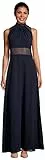Vera Mont Damen Abendkleid rückenfrei Night Sky,40