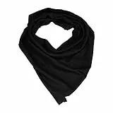 Nix Gut Damen Schal Halstuch Tuch aus kratzfreiem Mikrotouch Ganzjährig in schwarz