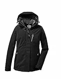 Killtec Damen Outdoorjacke Funktionsjacke mit abzippbarer Kapuze KOW 140 WMN Jckt wasserdicht, Winddicht, atmungsaktiv 00200-schwarz 42