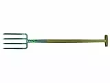 HaWe Profi-Spatengabel 4 Zinken, Esche, silber/beige, 35 x 5 x 110 cm