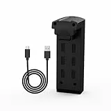Toladrone TD31LCD Drohne Original-Akku, 3,7 V 1800 mAh, Leicht Austauschbar, Modularer Lithium-Ersatzakku mit USB-Ladekabel