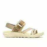 Merrell Damen District 4 Backstrap Sportsandale, Khaki, 39 EU