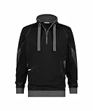 DASSY® Stellar Sweatshirt - Größe XL - SCHWARZ/ANTHRAZITGRAU