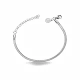 inSCINTILLE Armband Herren Damen Edelstahl Schlangenarmband Unisex Flach Länge verstellbari Inklusive Geschenkbox